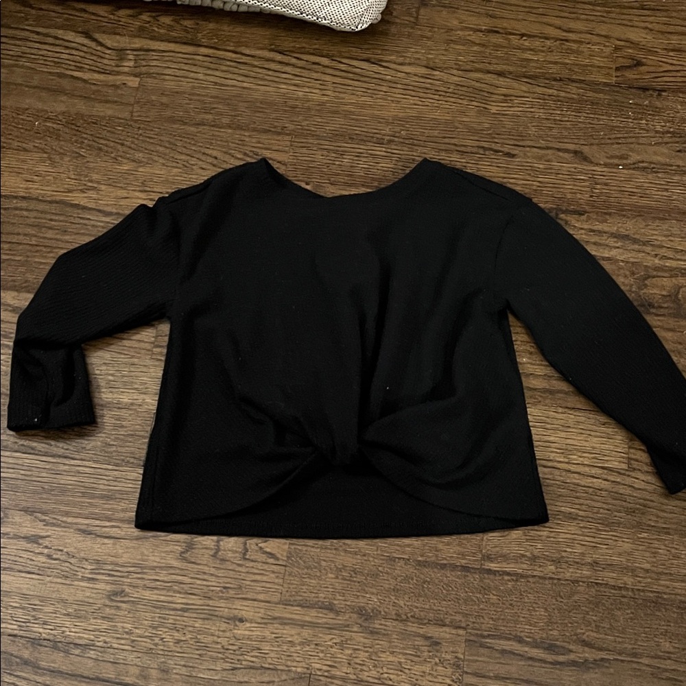 Old Navy Black Long Sleeve Kids Tee